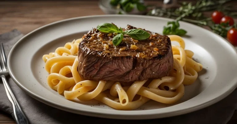 steak and pasta