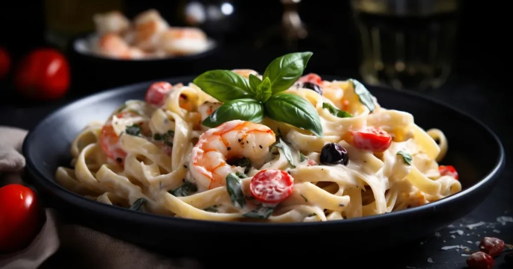 chicken and shrimp alfredo