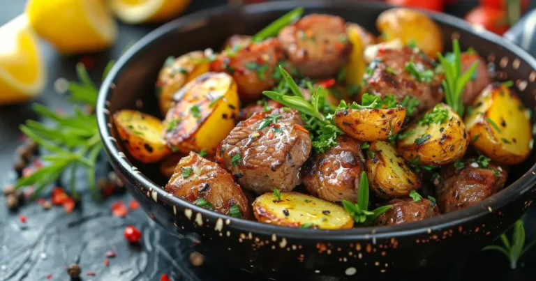 Steak Bites and Potatoes