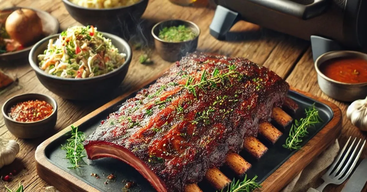 beef ribs on a Traeger