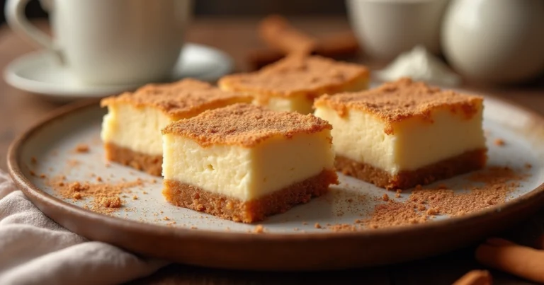 churro cheesecake bars