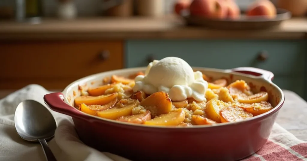 peach cobbler dump cake