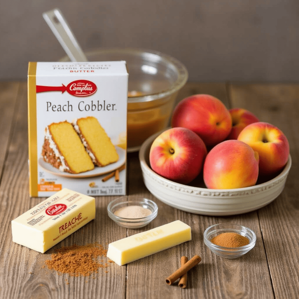 peach cobbler with cake mix